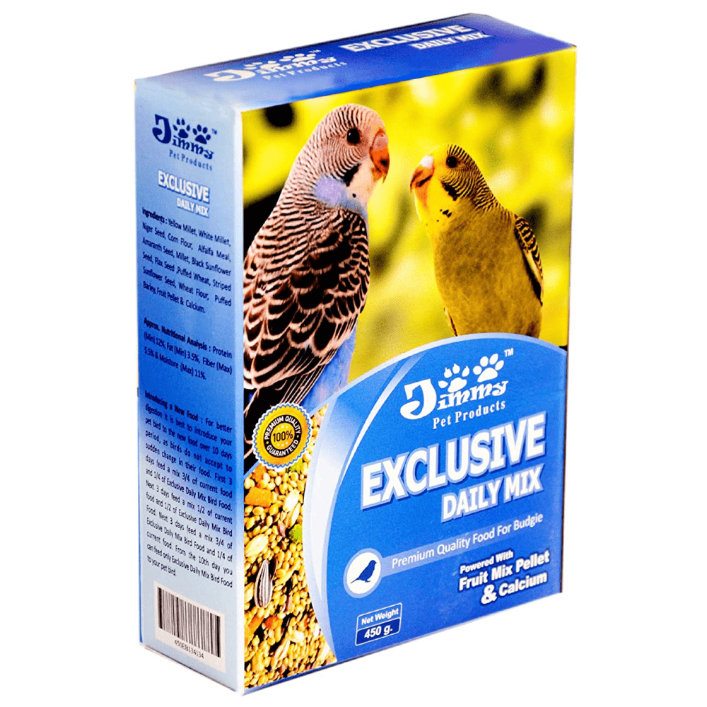 ZuPreem Fruit Blend Bird Food for Small Birds and JiMMy Exclusive Daily Mix Budgies Bird Food Combo image 2