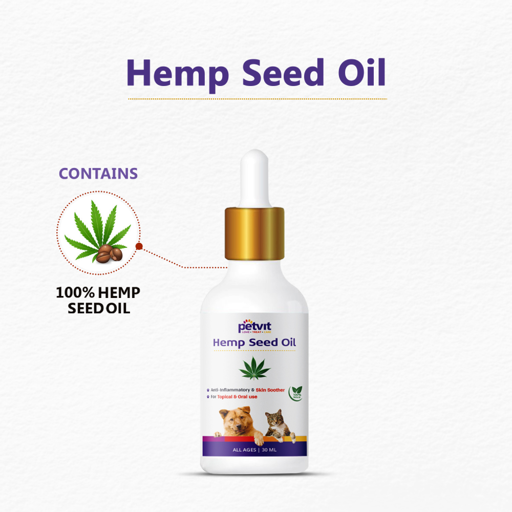 Petvit Hemp Seed Oil for Dogs and Cats image 4