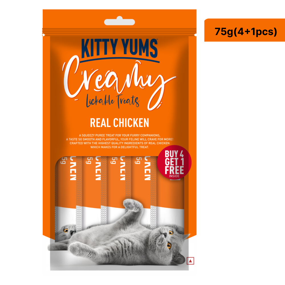 Kitty Yums Real Chicken Creamy Cat Treats image 1
