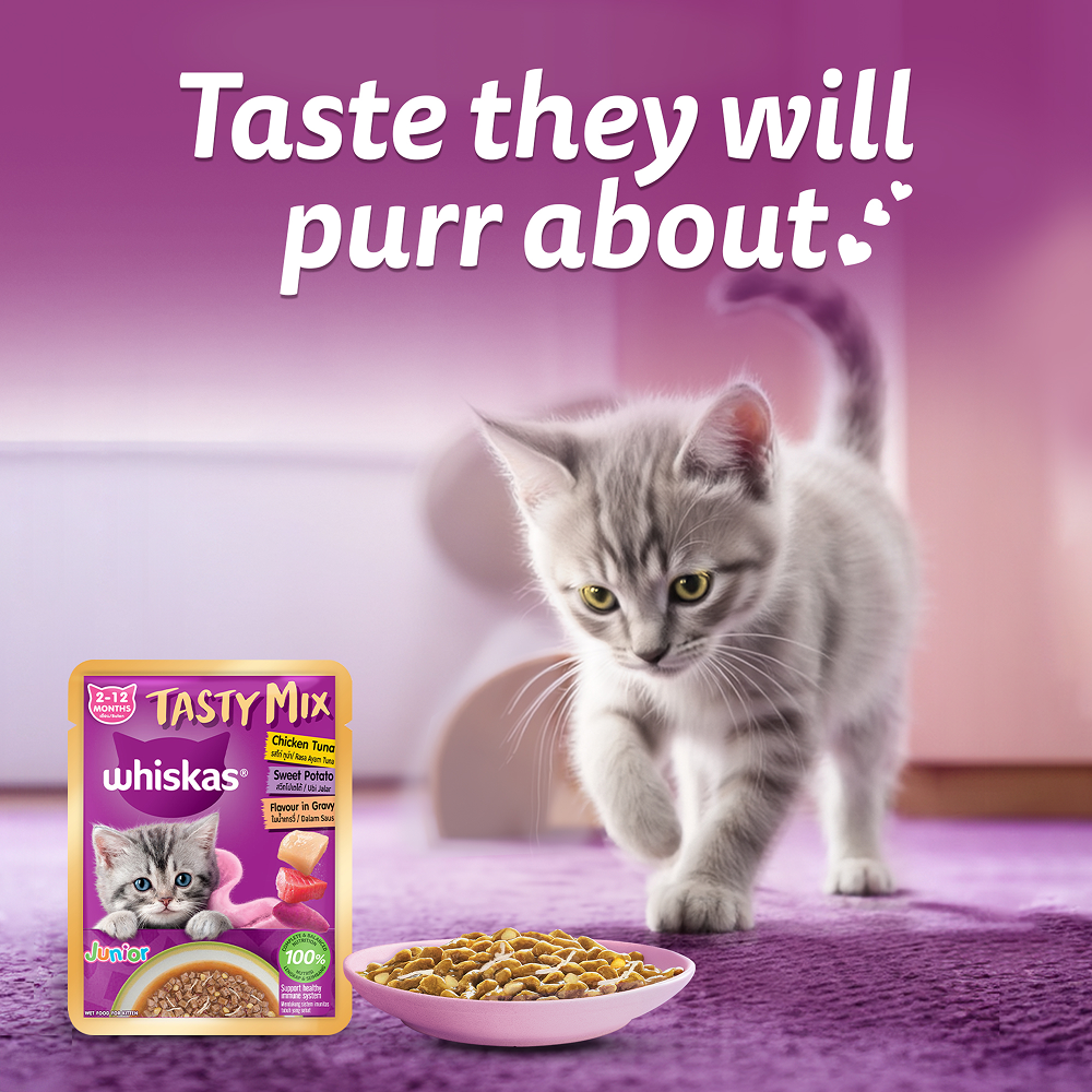 Whiskas Tasty Mix Chicken Tuna with Sweet Potato Kitten Cat Wet Food image 9