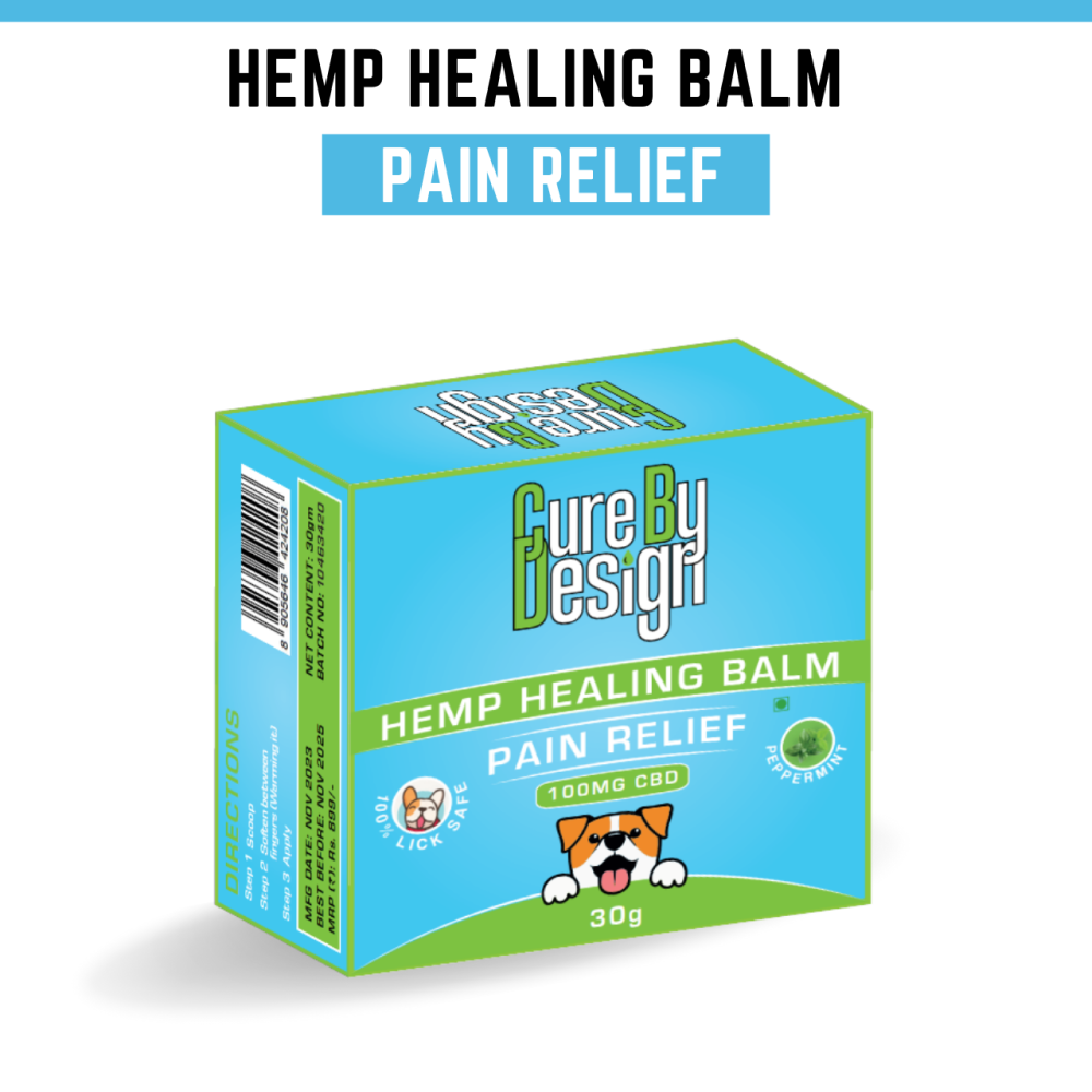 Cure By Design 100mg CBD Pain Relief Hemp Healing Balm for Dogs and Cats image 2