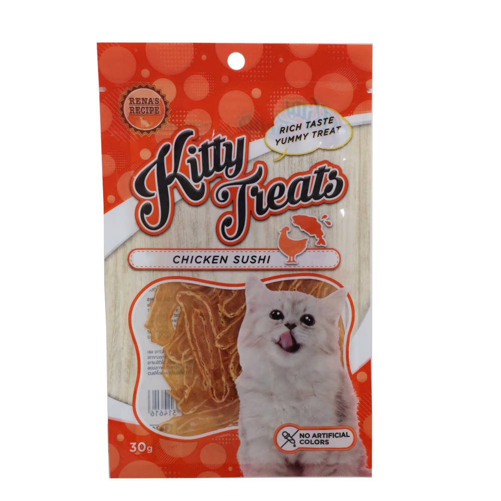 Kitty Treats Chicken Sushi, Chicken with Scallop and Soft Chicken and Tuna Cat Treats Combo image 2