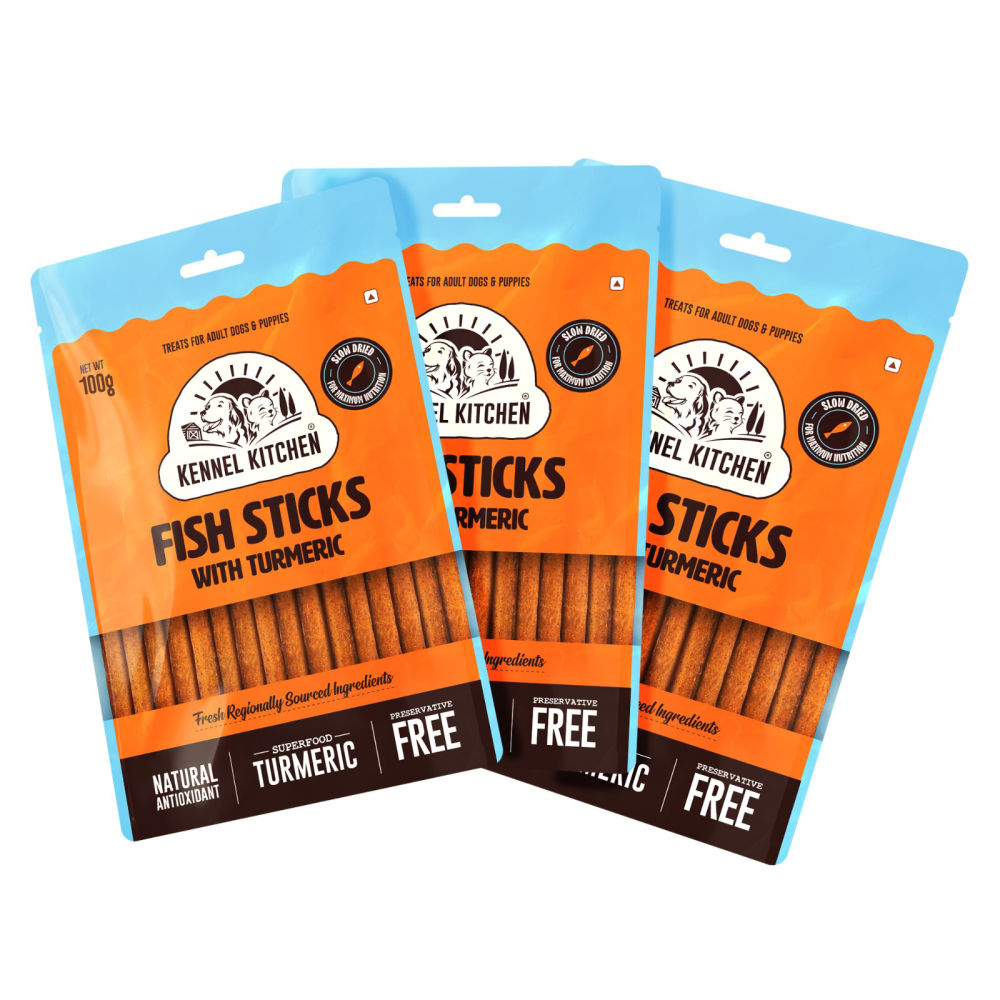 Kennel Kitchen Fish Sticks with Turmeric Dog Treats image 5