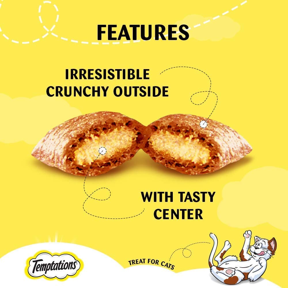 Temptations Savoury Salmon, Seafood Medley and Tasty Chicken Flavour Cat Treats Combo image 8