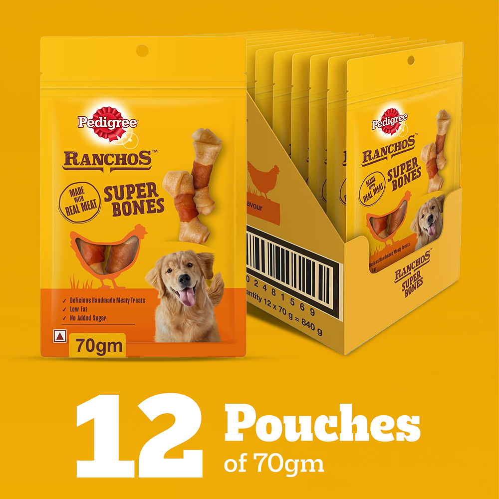 Pedigree Ranchos Super Bones Chicken & Milk Dog Treats image 8