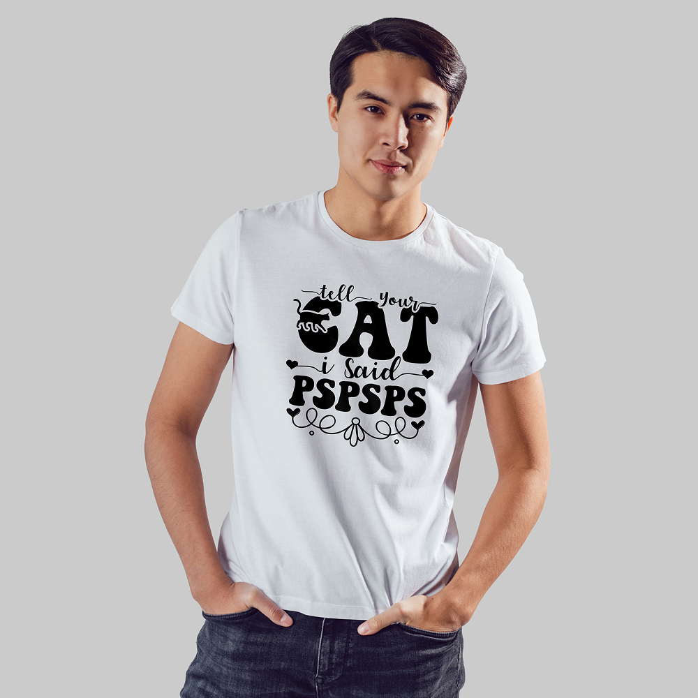 Seek Buy Love Cat Whispers Regular Tee (White)
