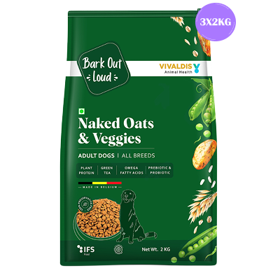 Bark Out Loud Naked Oats & Veggies, Veg Adult Dog Dry Food image 8