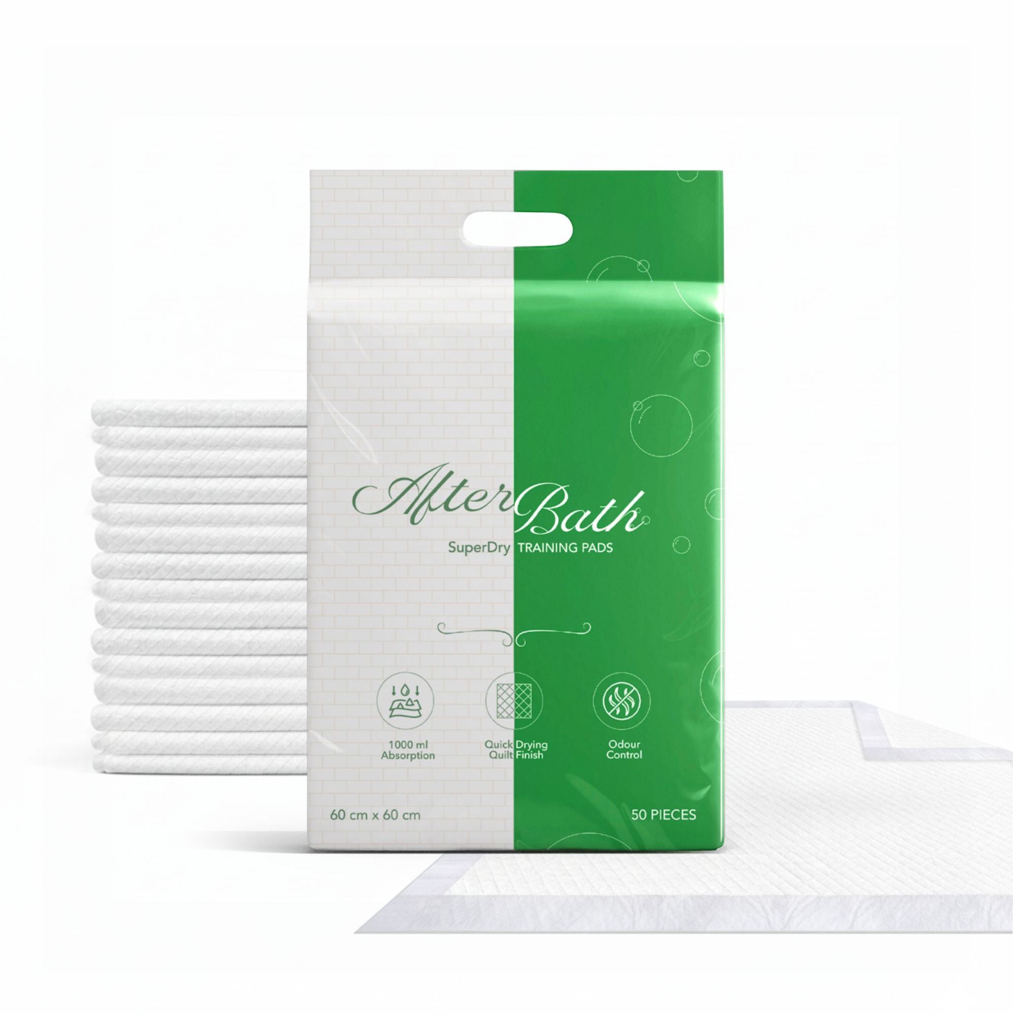 Afterbath SuperDry Training Pads for Dogs & Cats (60x60cm)