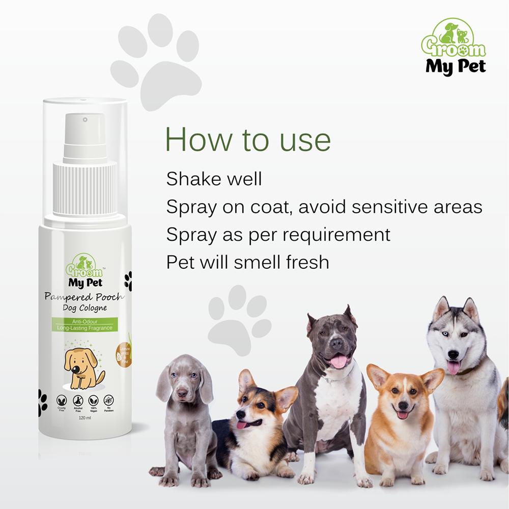 Groom My Pet Lemongrass & Pine Pampered Pooch Cologne for Dogs image 6