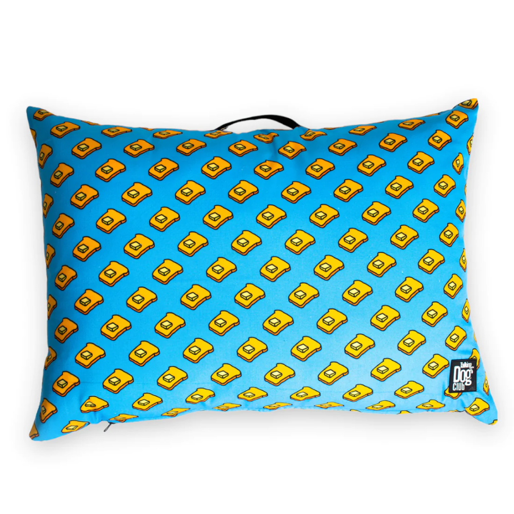 Talking Dog Club Butter My Bread Pillow Bed for Dogs and Cats (Sky Blue) image 3
