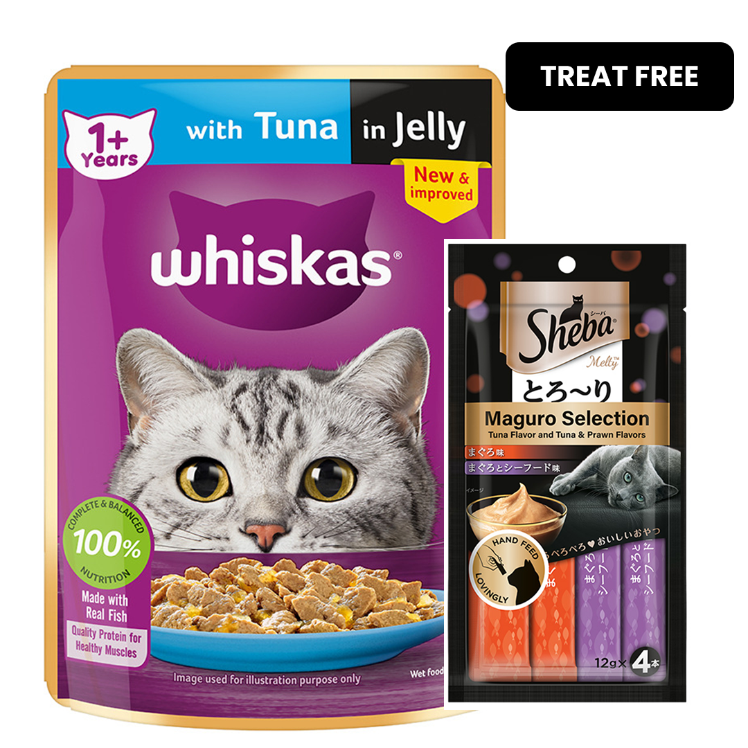 Whiskas Tuna in Jelly Meal Adult Cat Wet Food image 2