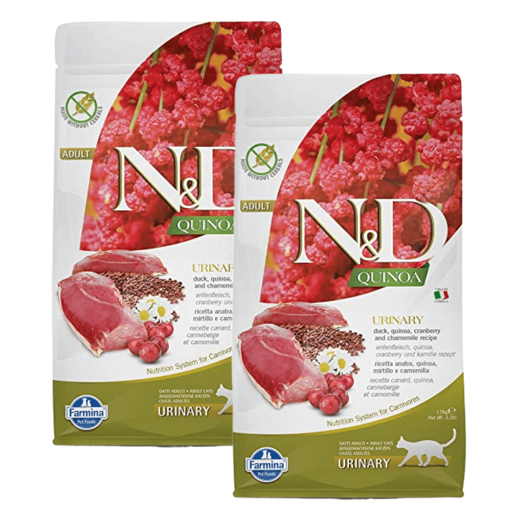 Farmina N&D Quinoa Duck Cranberry & Chamomile Grain Free Urinary Adult Cat Dry Food image 10