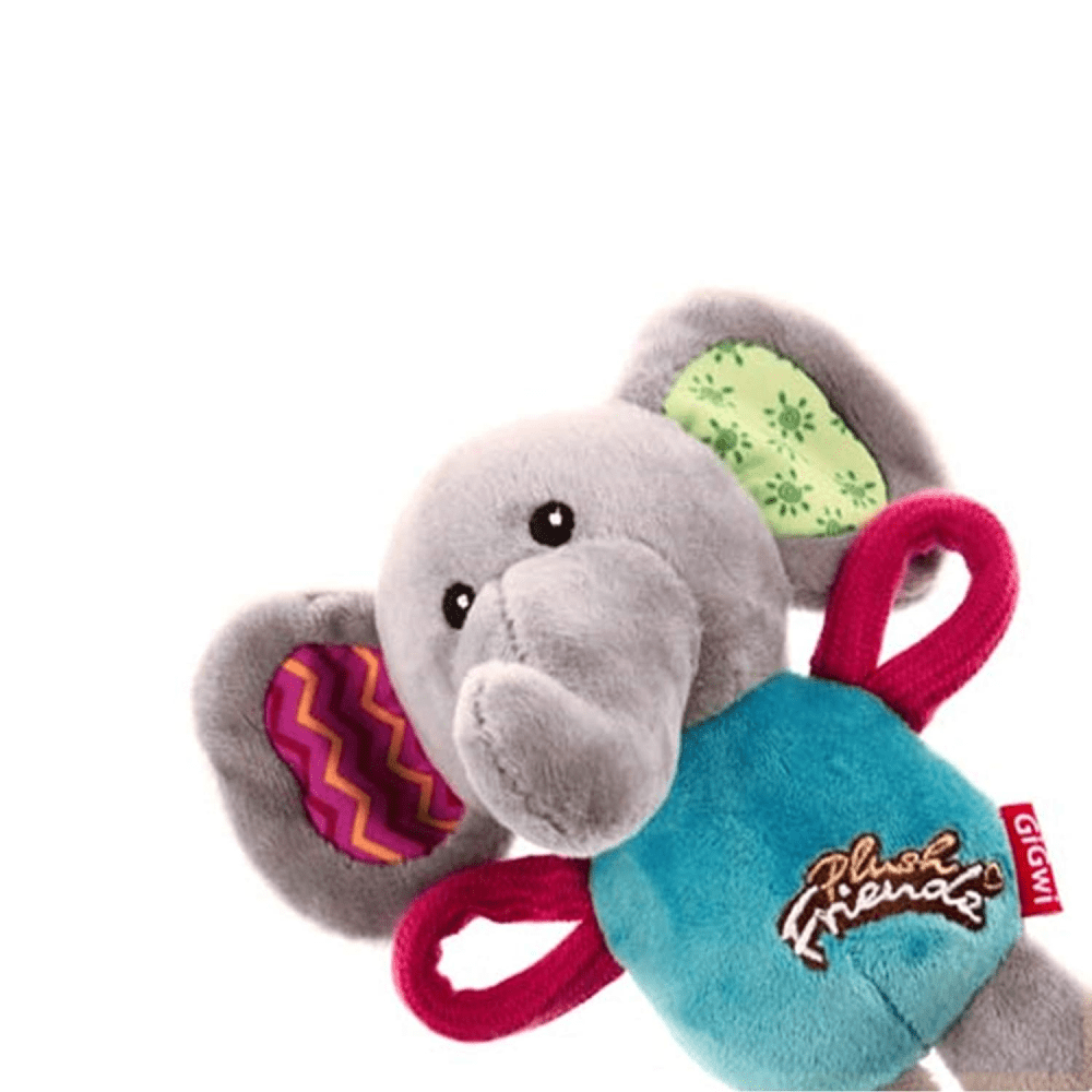 GiGwi Plush Friendz with Squeaker Elephant Toy for Dogs | For Soft Chewers image 3