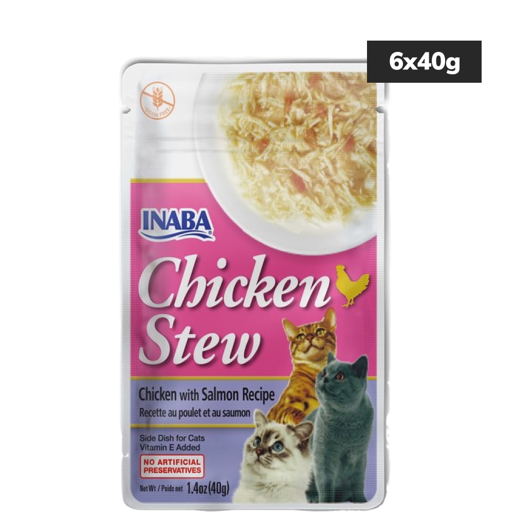 INABA Chicken Stew Chicken with Salmon Flavour Cat Wet Food image 3