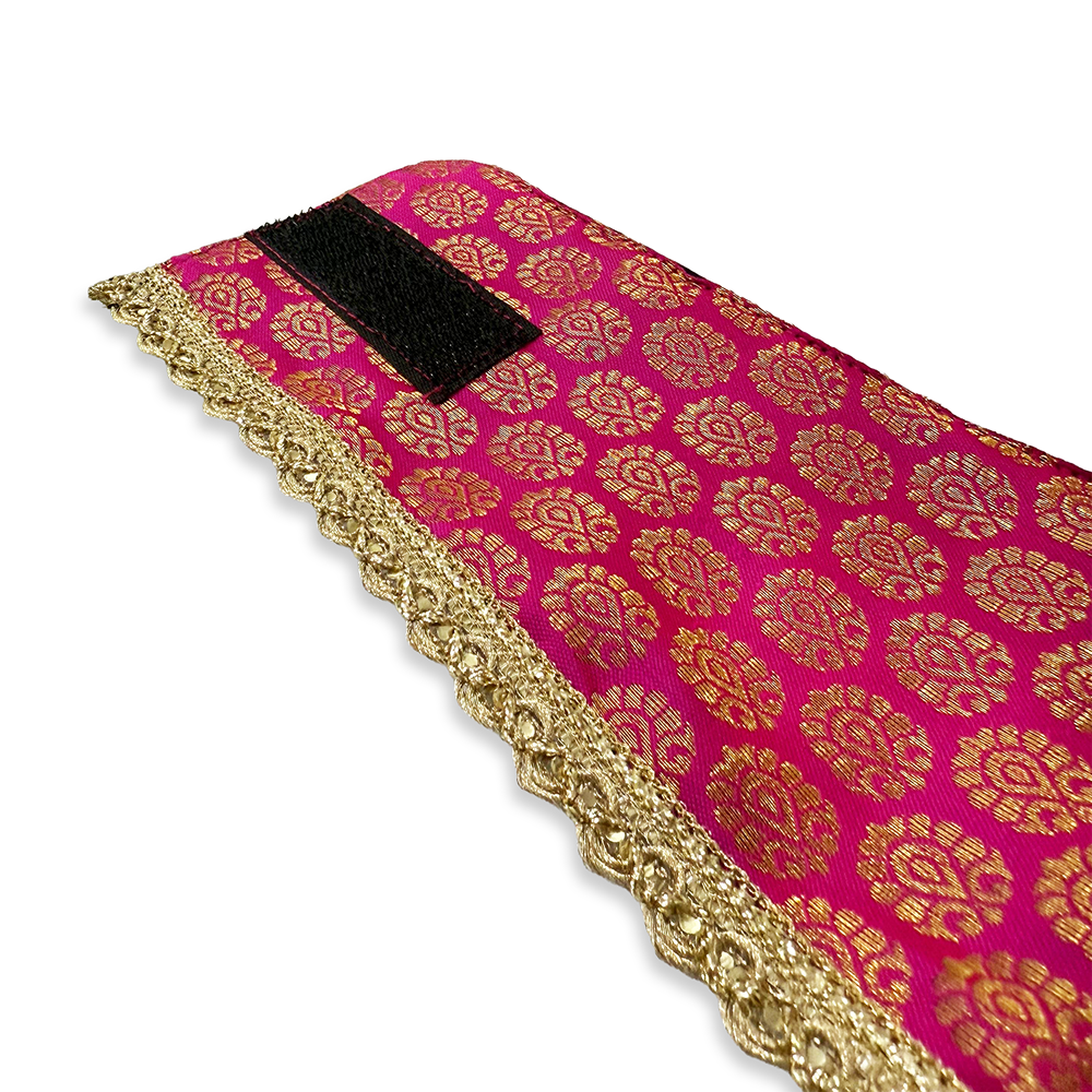 PawsIndia Traditional Royal Brocade Tuxedo for Dogs and Cats (Pink) image 4