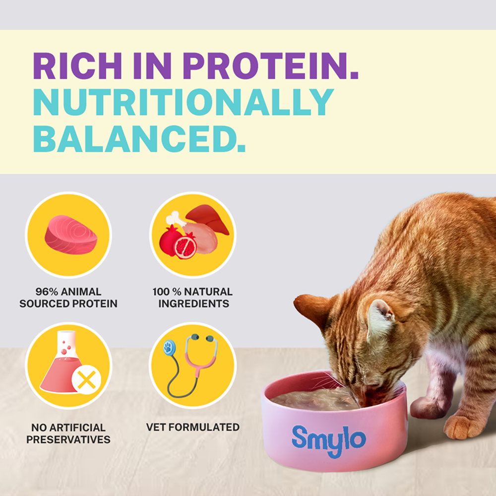 Smylo Kitten Chicken & Liver, Pomegranate, Fresh & No-Preservative Wet Cat Food image 3