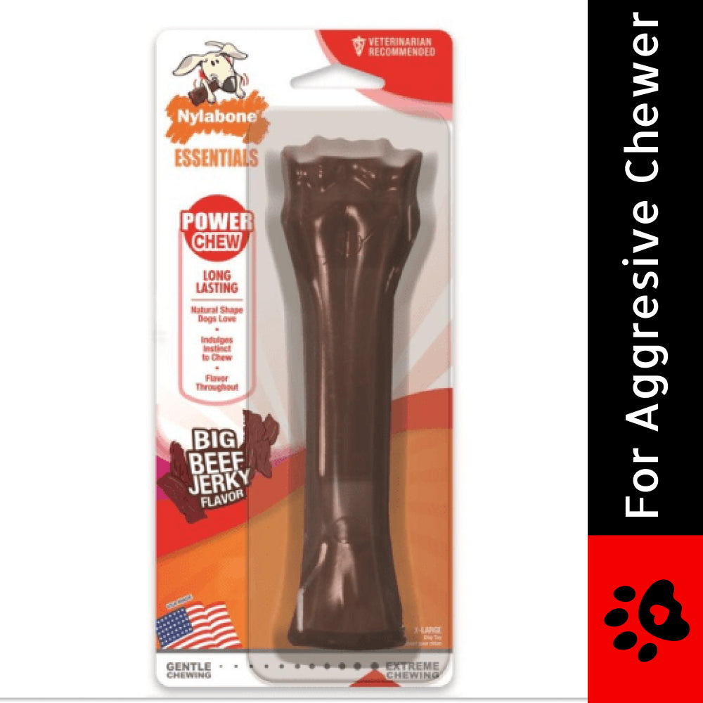 Nylabone Beef Jerky Flavor Frenzy Power Chew Souper Toy for Dogs | For Aggressive Chewers image 2