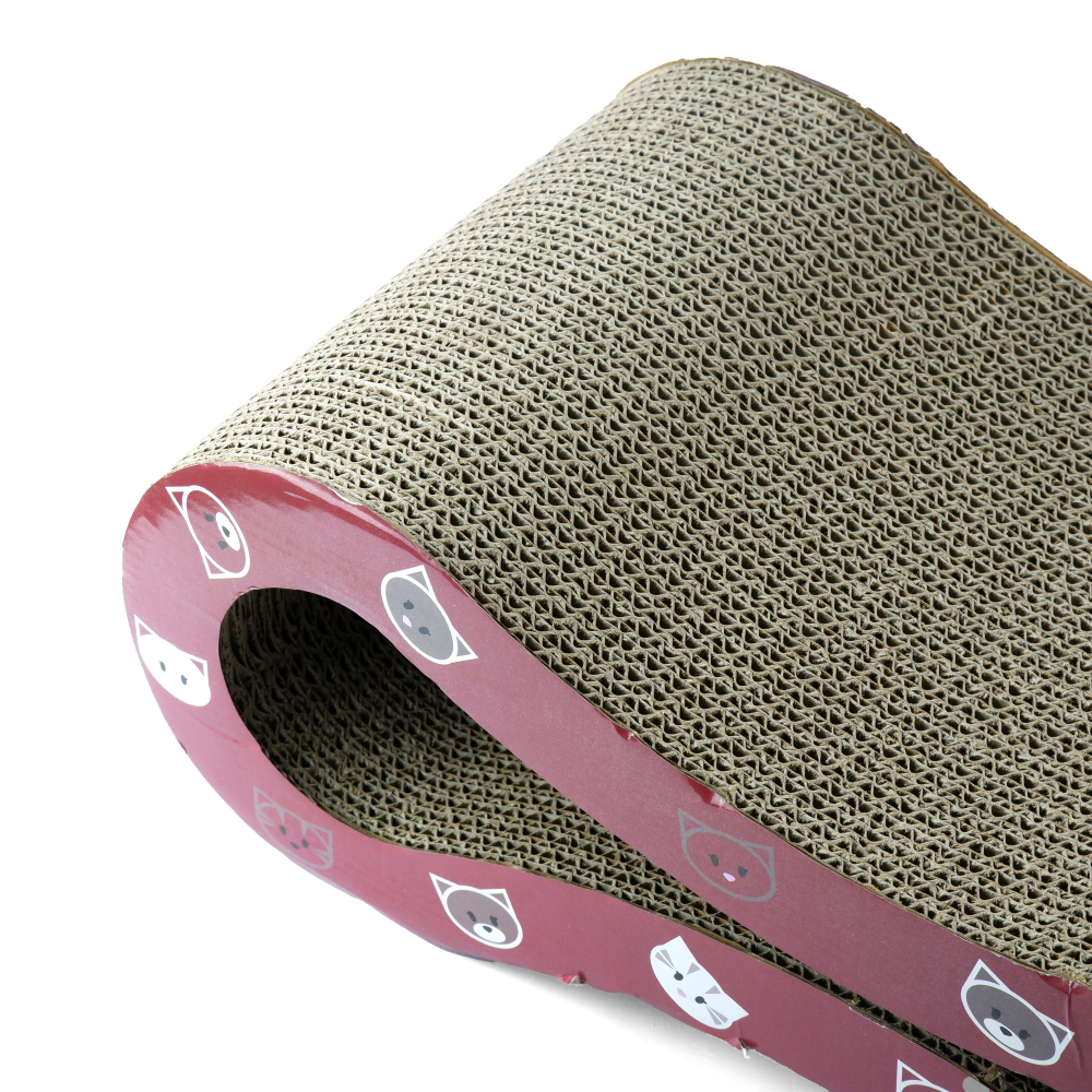 Trixie Mimi Wave Scratching Board for Cats (Wine Red) image 4