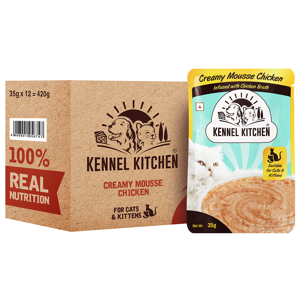 Kennel Kitchen Creamy Mousse Chicken Cat Wet Food 35g image 3