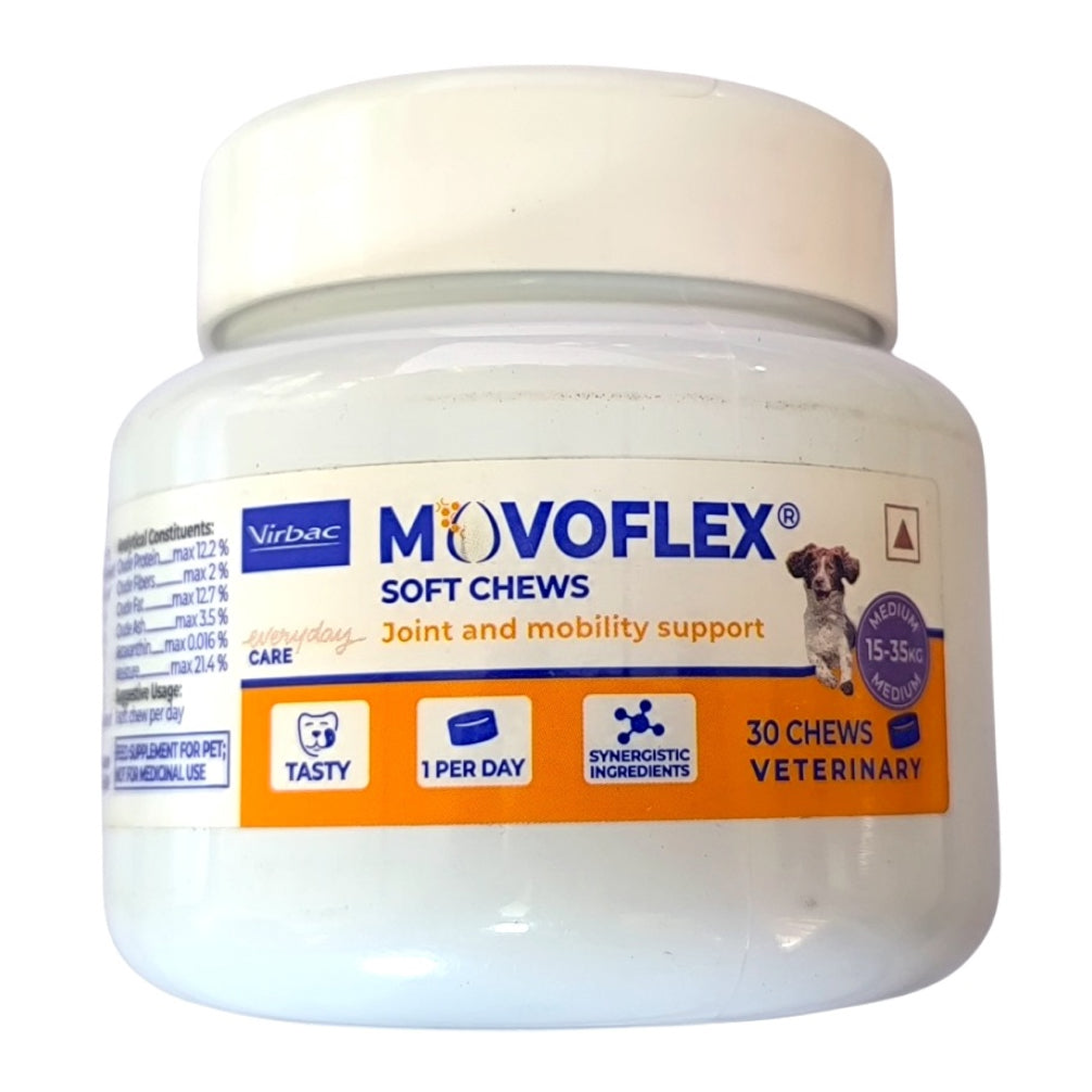 Virbac Movoflex Mobility & Joint Dog Chews M (15 to 35kg) for Dogs