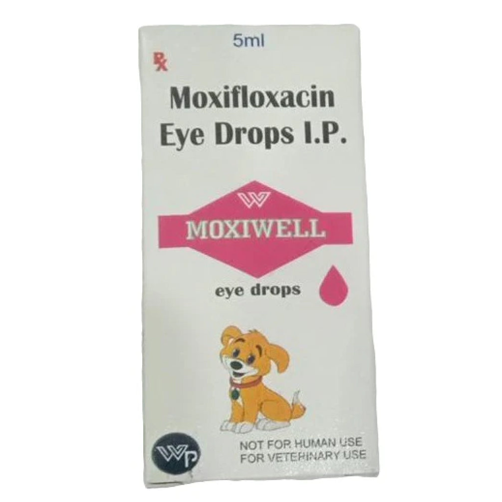 Wellpet Moxiwell Moxifloxacin Eye Drops for Dogs & Cats