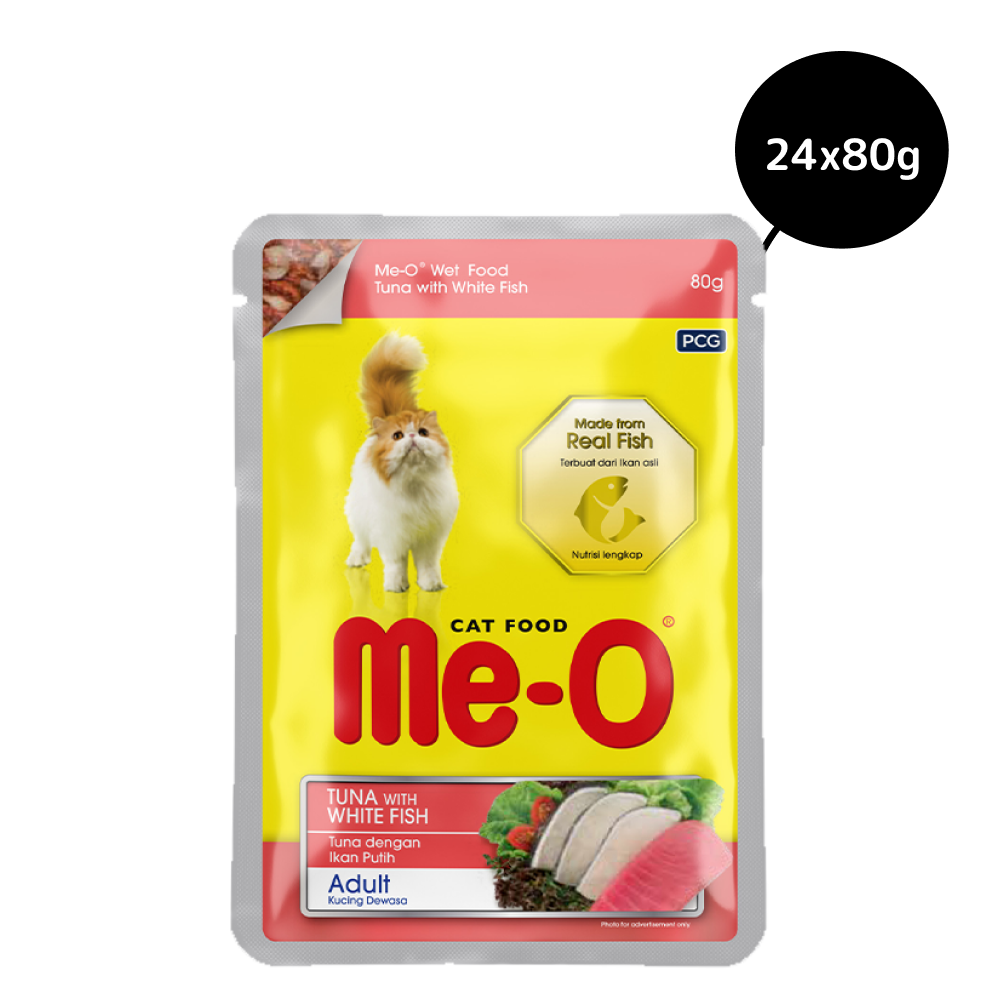 Me O Tuna & White Fish In Jelly Adult Cat Wet Food image 3