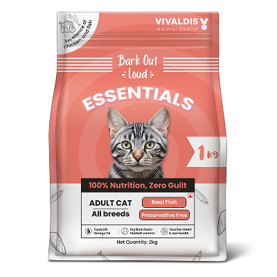 Bark Out Loud Essentials Real Fish Adult Cat Dry Food image 2