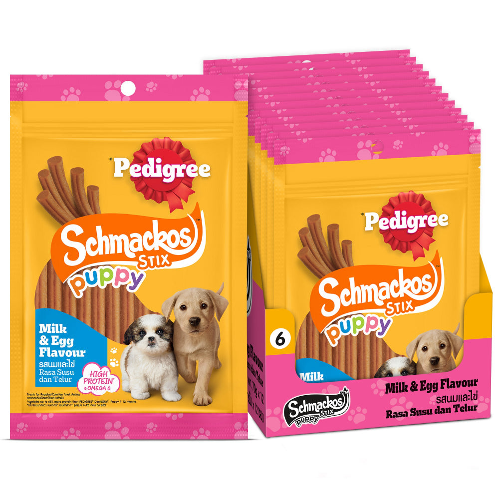 Pedigree Schmackos Stix Milk & Egg Flavour Puppy Dog Treat image 4