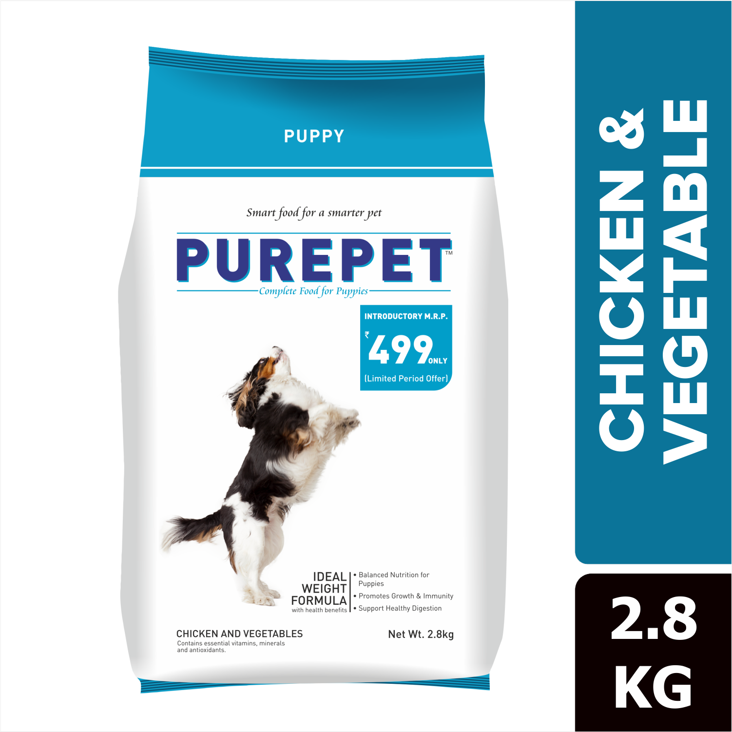Purepet Chicken & Vegetable Puppy Dog Dry Food image 9