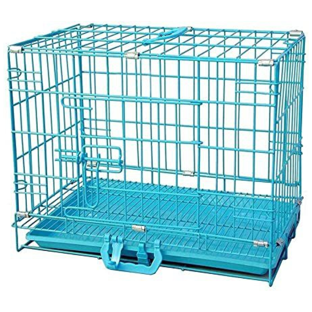Chullbull Single Door Iron Powder Coated with Removable Tray Carrier for Dogs and Cats image 5