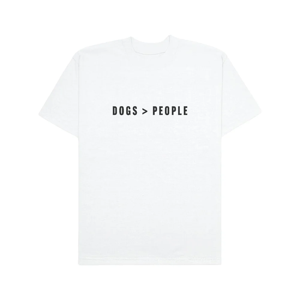 Hoomans Dogs > People Oversized T Shirt for Men and Women (White)