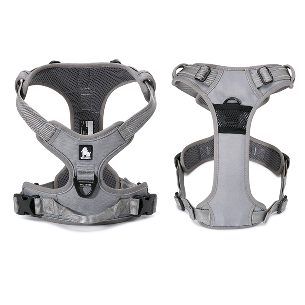 Truelove Classic Harness and Padded Collar for Dogs (Grey) - L image 3