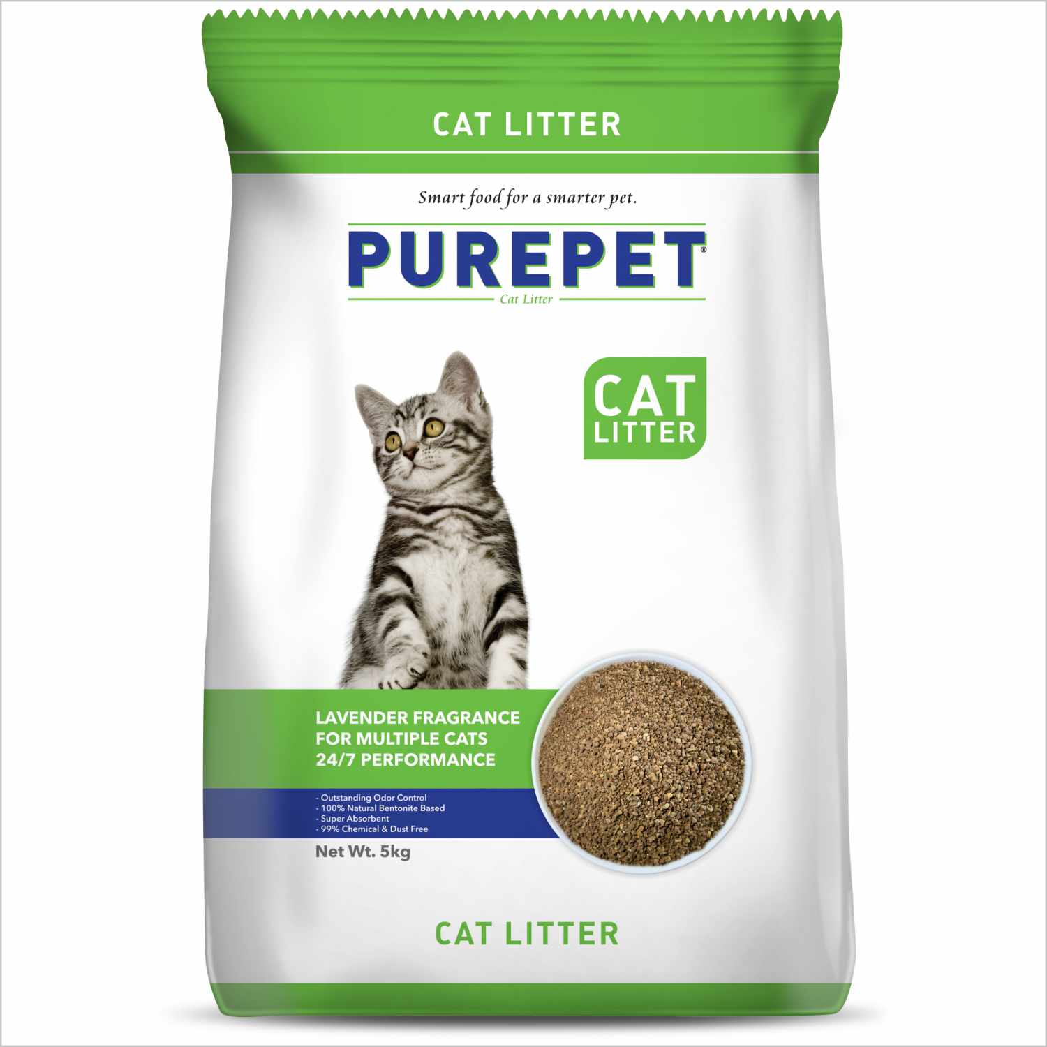 Purepet Lavender Scented Clumping Cat Litter image 5