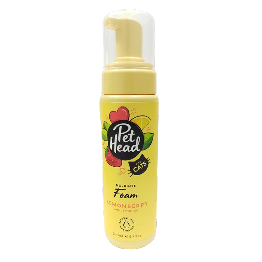 Pet Head No Rinse Lemonberry Foam for cats