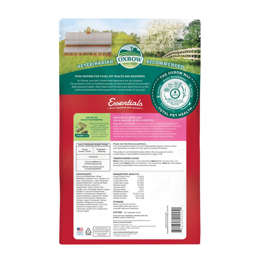 Oxbow Essentials Dry Food for Young Rabbits image 3