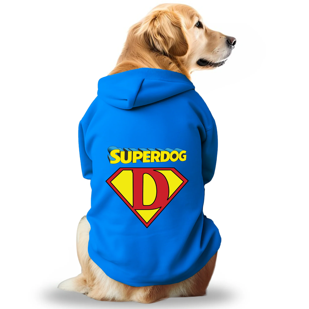 Pawsindia SuperDog Hoodie for Dogs (Blue)