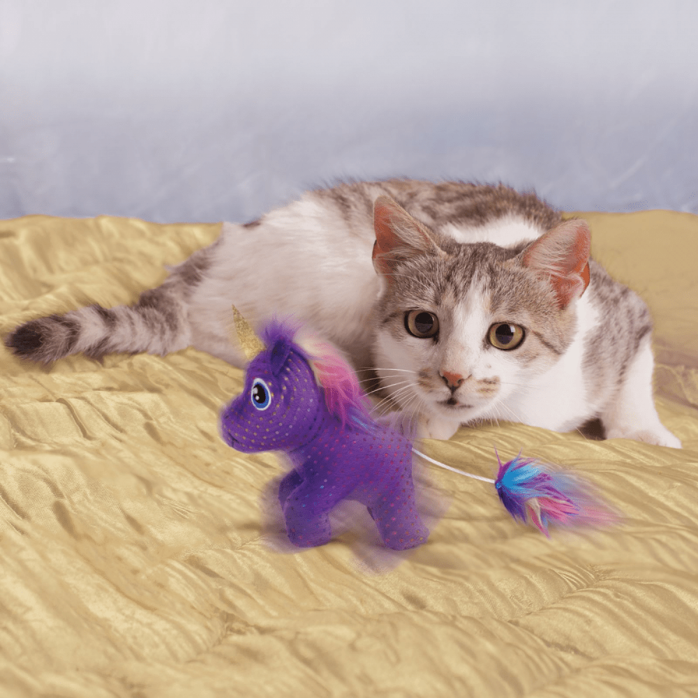 Kong Enchanted Buzzy Unicorn Toy for Cats image 5