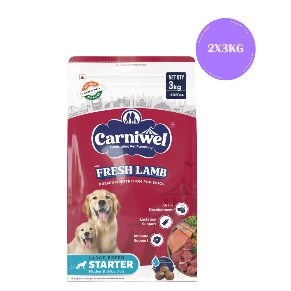 Carniwel Fresh Lamb Starter for Large Breed Mother and Baby Dog Dry Food image 9
