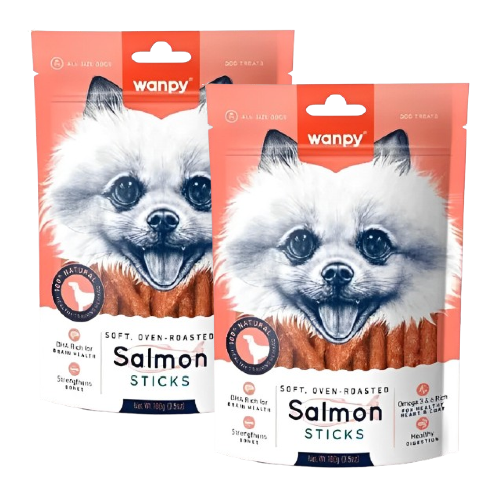 Wanpy Oven Roasted Salmon Stick Dog Treats image 2