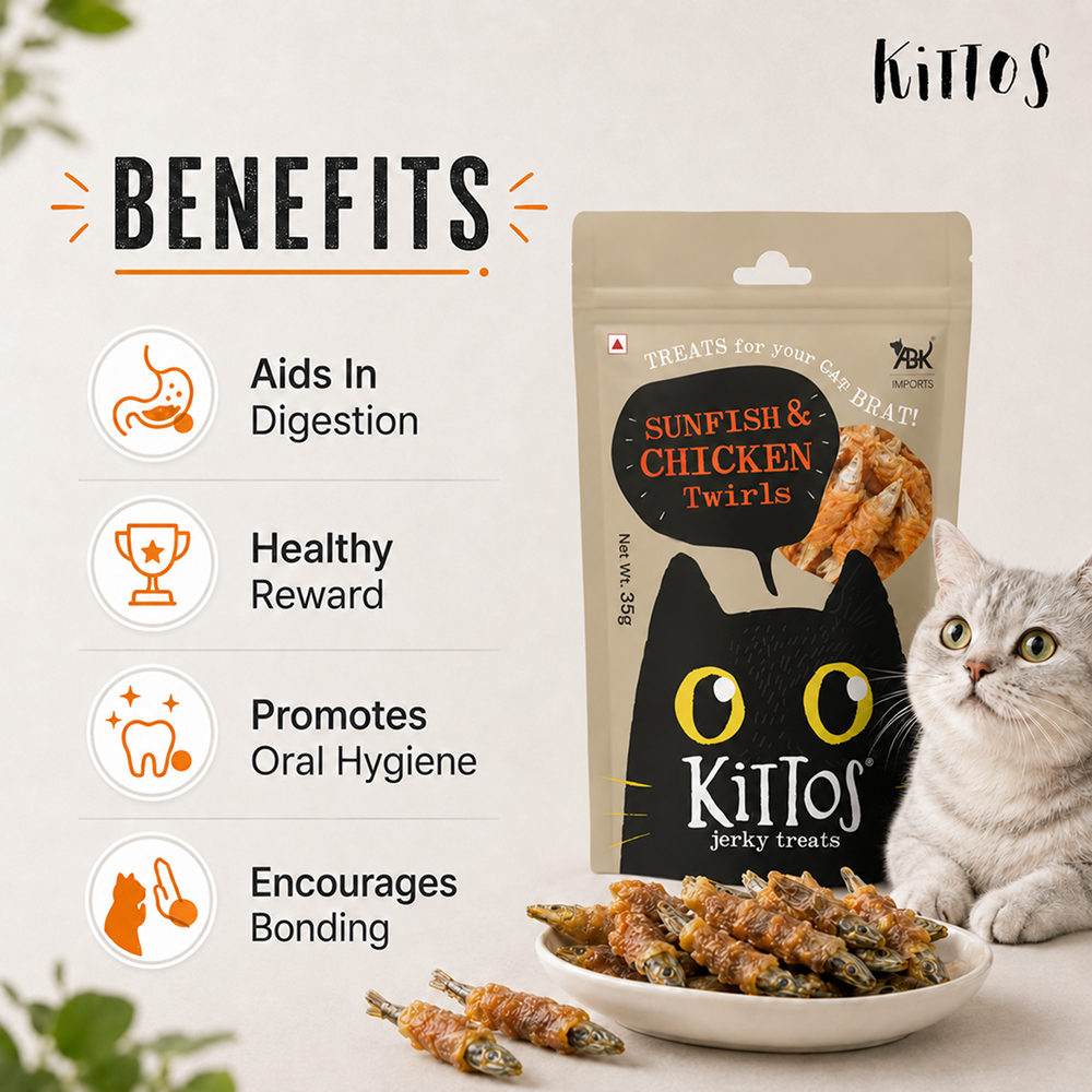 Kittos Purr Fect Sunfish Chicken and Twirls Cat Treats image 3