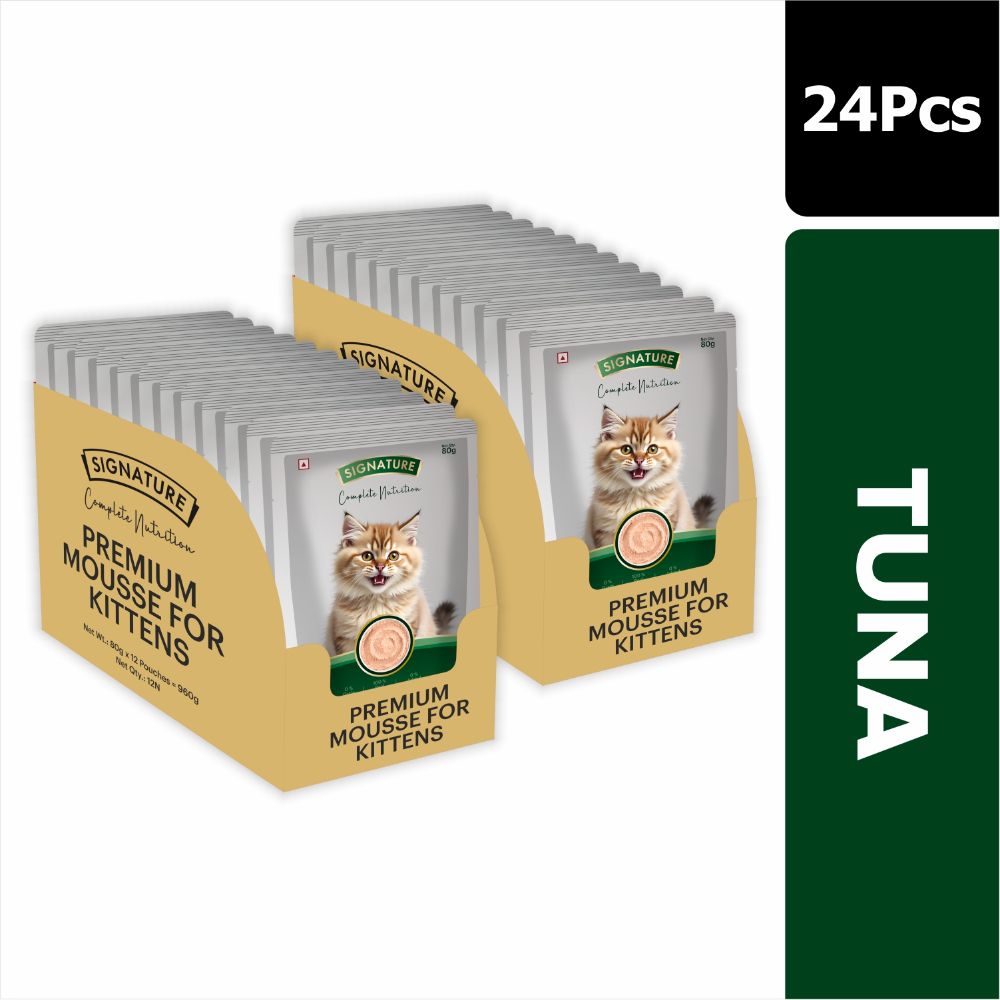 Signature Grain Zero Tuna and Salmon Mousse Combo Kitten Cat Wet Food image 3