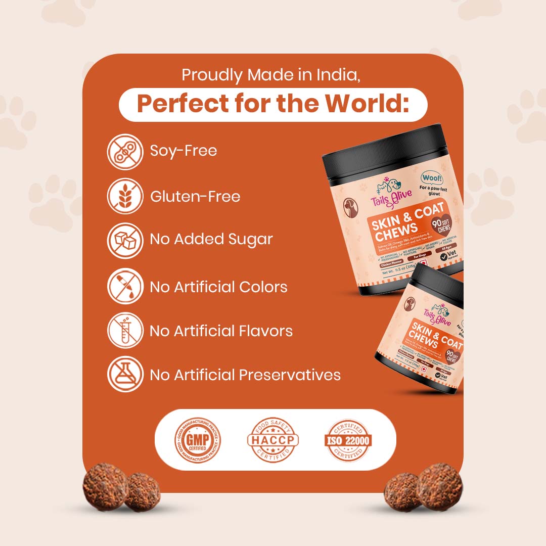 TailsAlive Skin & Coat Soft Chews Supplement for Dogs image 5