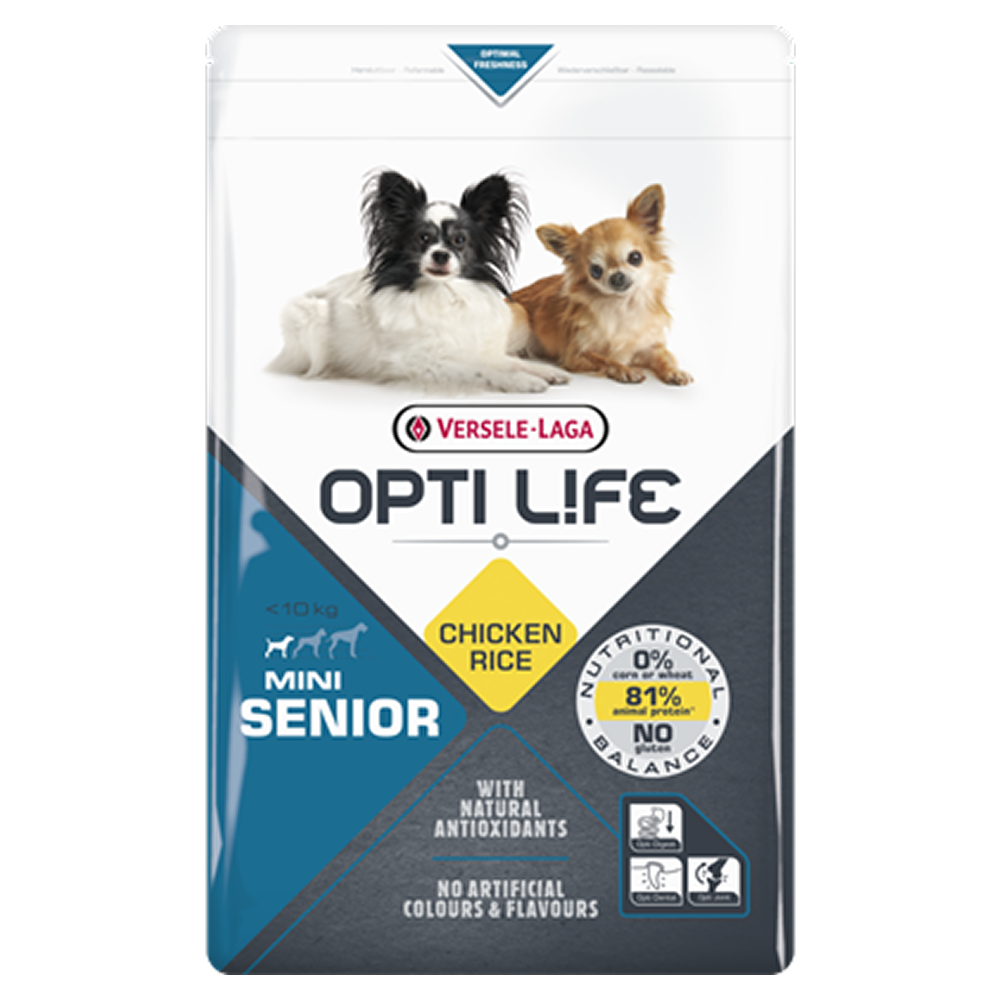 Versele Laga Opti Life Chicken & Rice Senior Mini Dog Dry Food