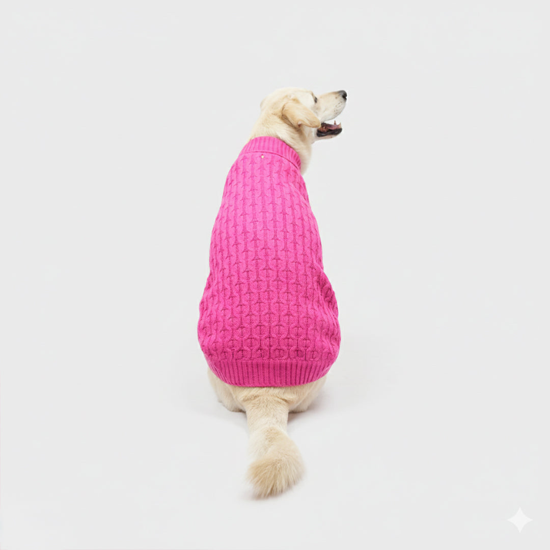 Skatrs Hot Pink Sweater For Dogs and Cats image 5