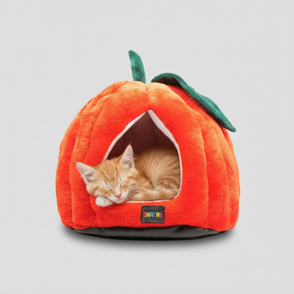 Skatrs Apple Cozy House for Small Dogs and Cats (Orange)