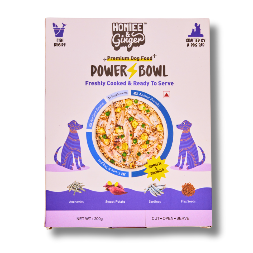 Homiee & Ginger Power Bowl Fish Fiesta Fresh Food for Dogs image 1