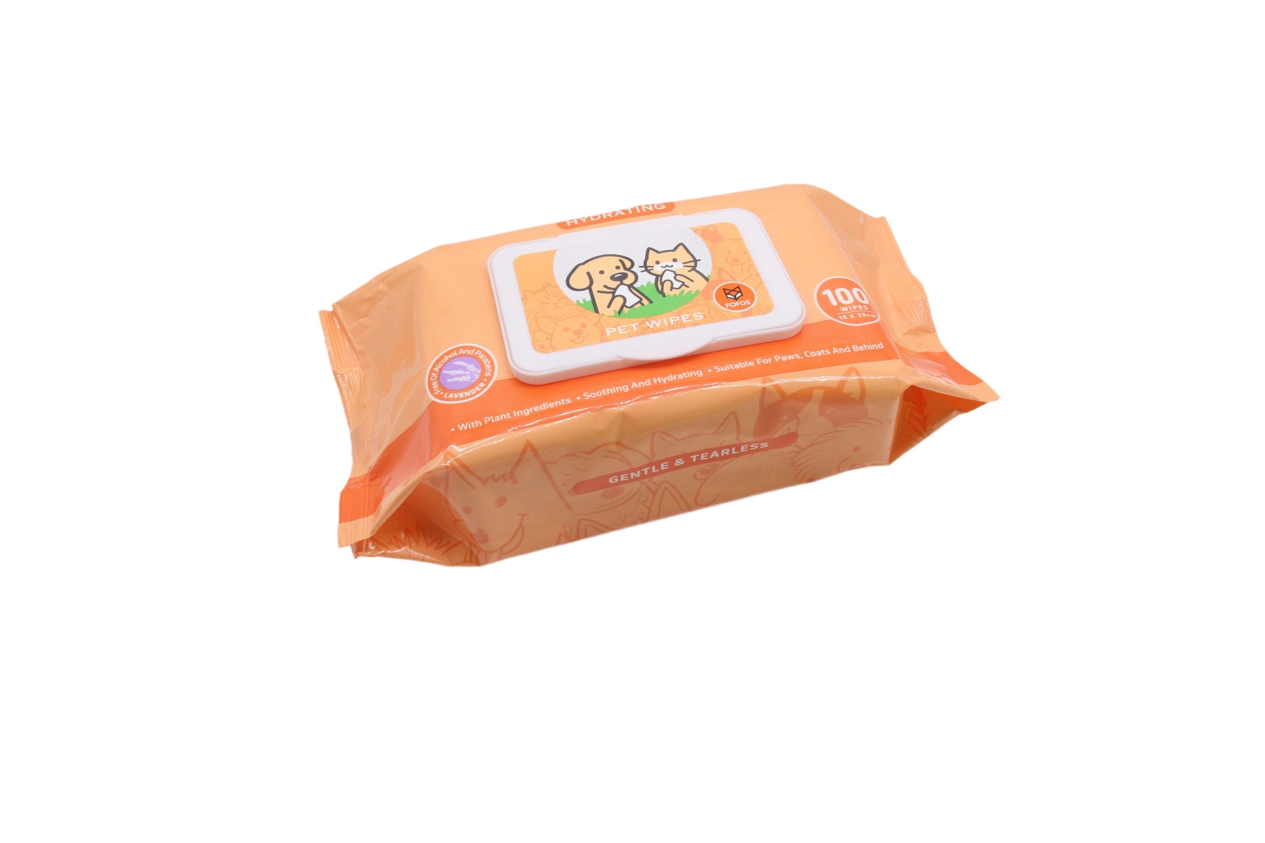 Fofos Lavender Scented Hydrating  Wipes for Dogs and Cats image 2