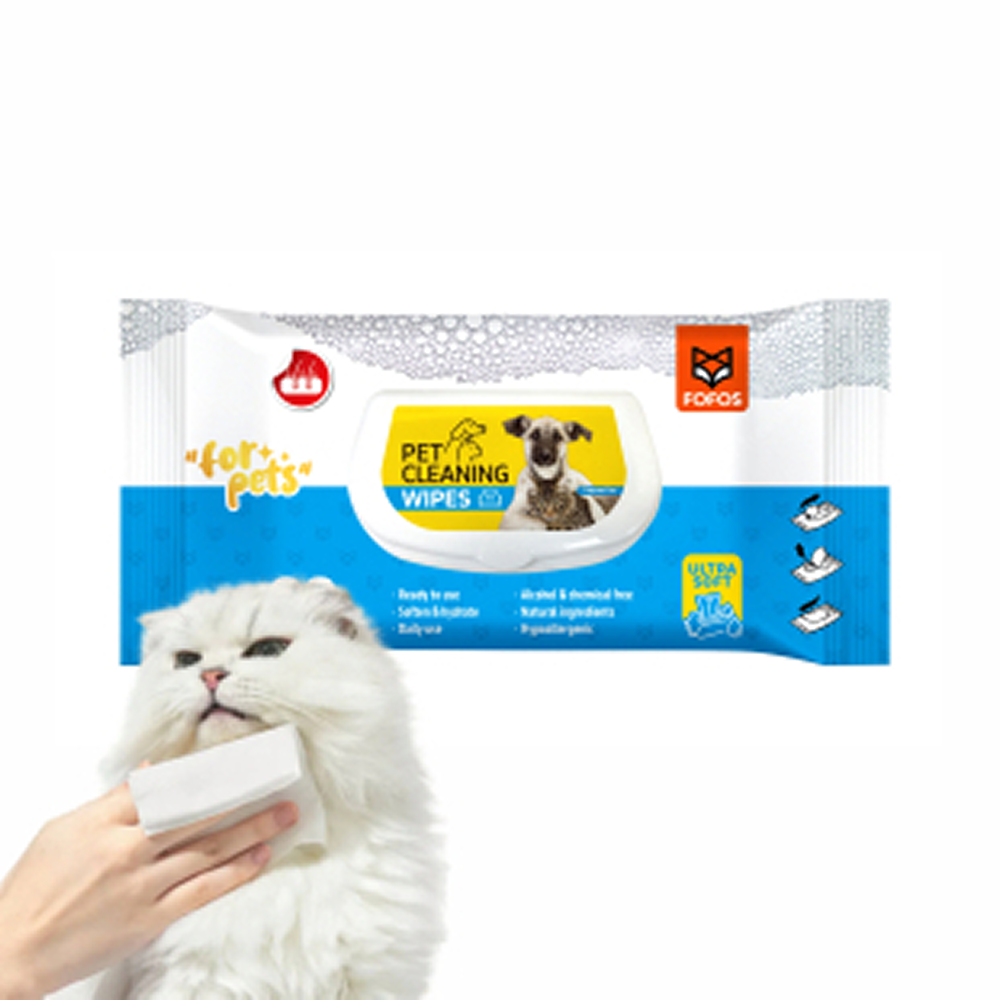 Fofos Unscented Cleaning Wipes for Dogs and Cats image 2