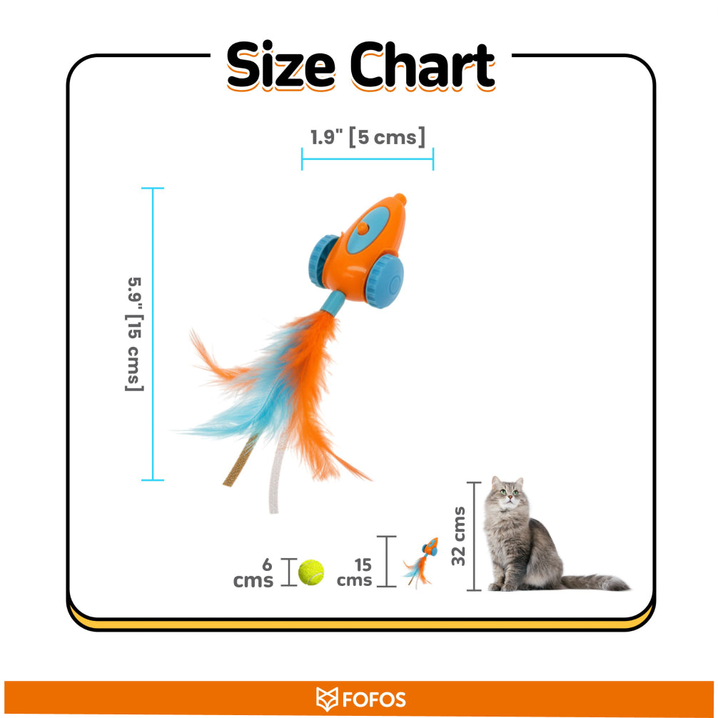 Fofos Race Car Shaped Interactive Toy for Cats image 3