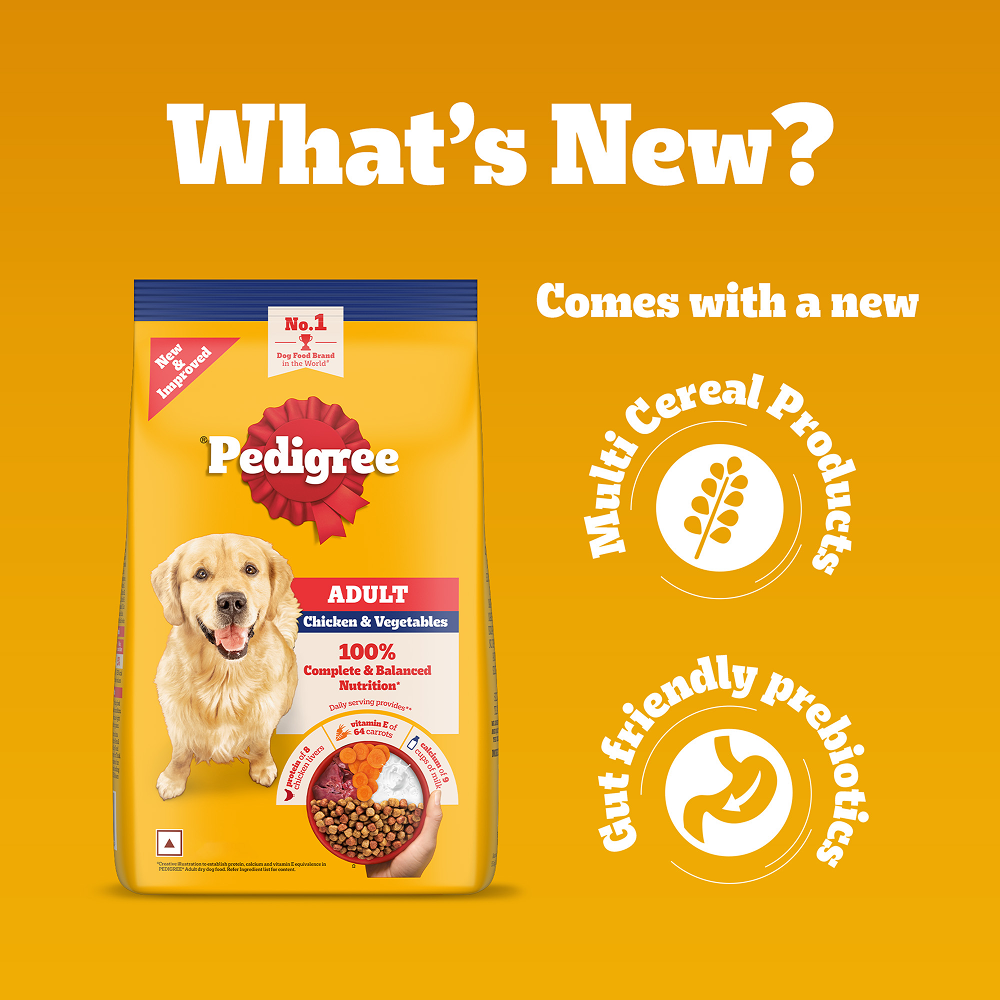 Pedigree Chicken and Vegetables Adult Dog Dry Food image 5